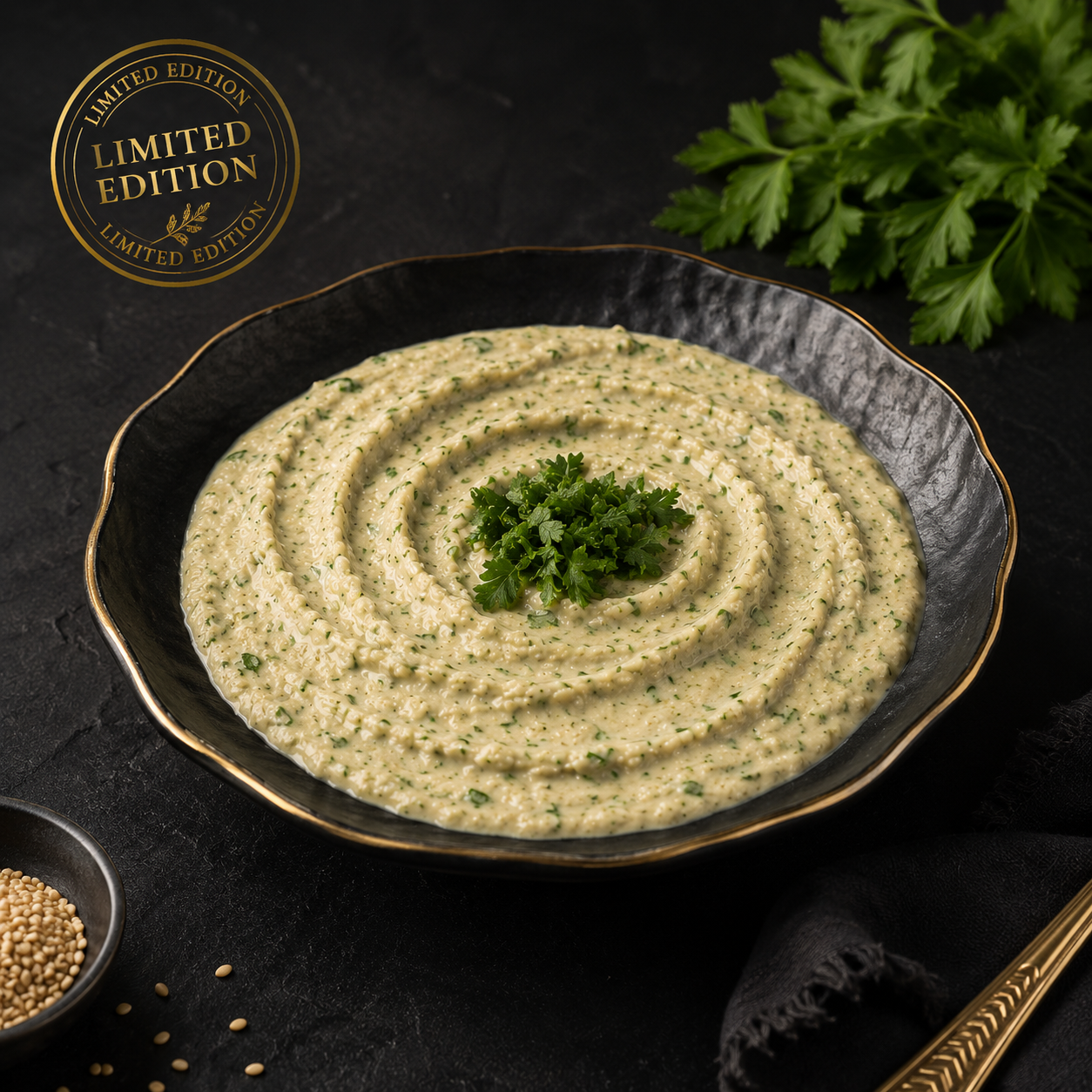 Luxurious tahini salad